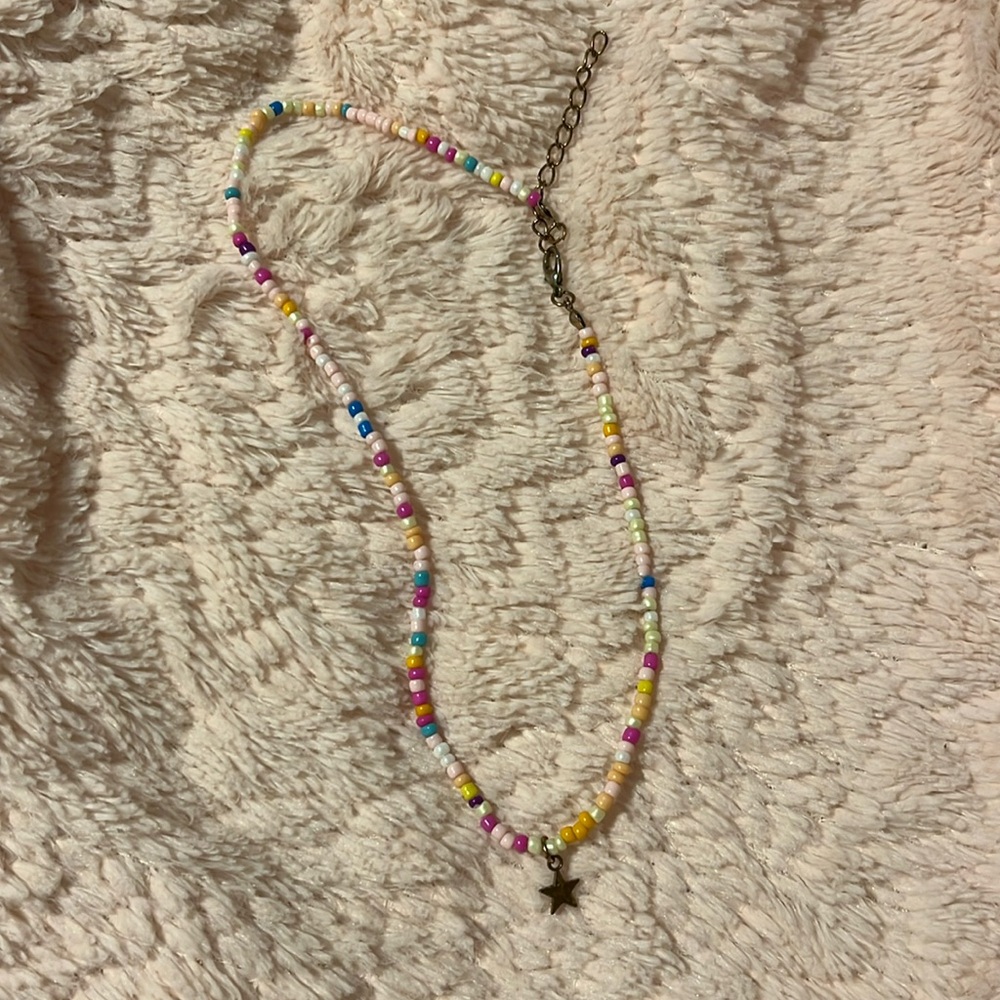 Star beaded necklace